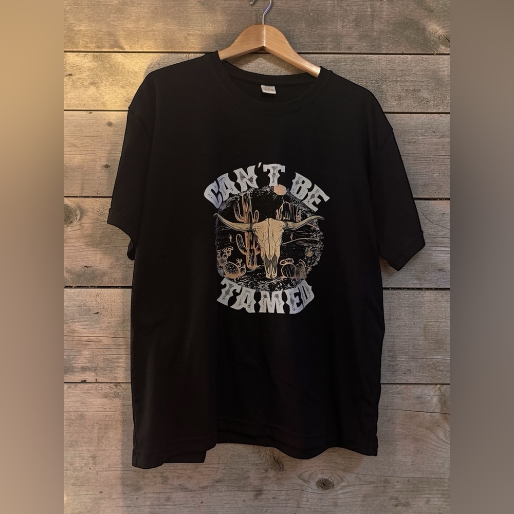 Can't Be Tamed Black T-Shirt - Picture 4 of 10